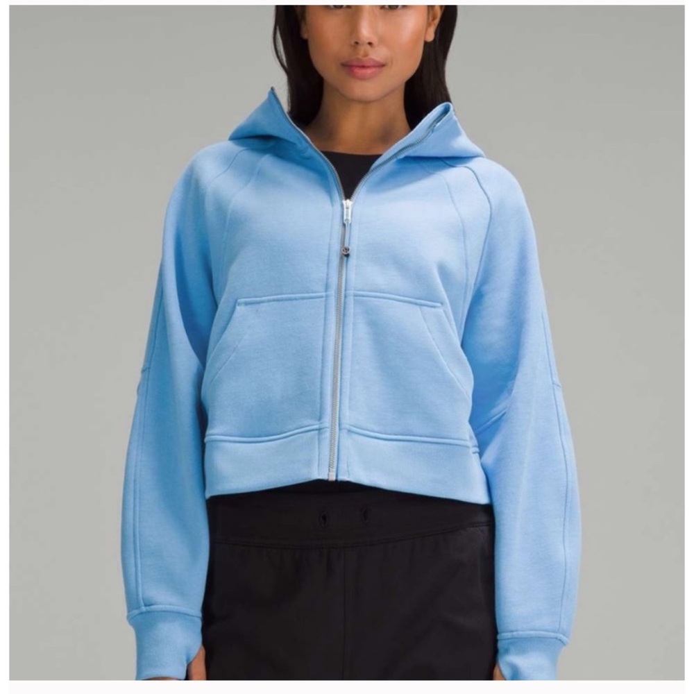 Lululemon Aero Blue Full Zip Scuba Jacket - Picture 1 of 7